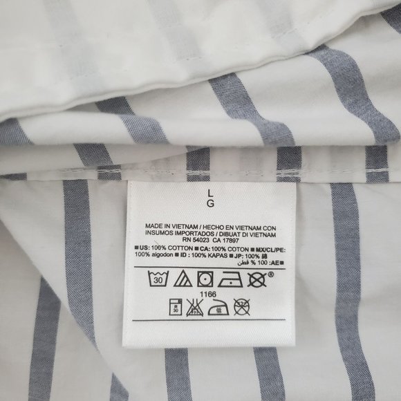 Old Navy Men's Unisex Full-Zip Lightweight Windbreaker Jacket White/Gray Sz L/G - Picture 13 of 14